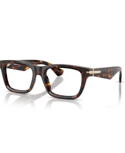 Burberry Rectangle Men's Eyeglasses, Be2419 In Dark Havana