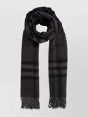 Burberry Rectangular Fringed Checked Scarf