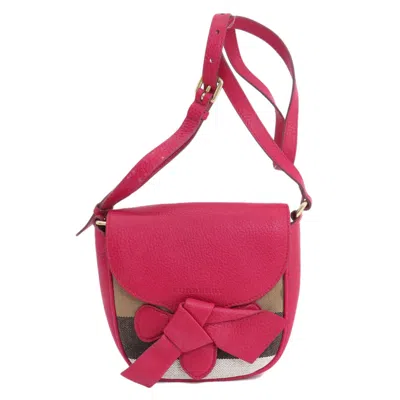 Pre-owned Burberry Red Color Leather Shoulder Bag ()