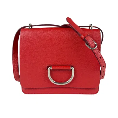 Pre-owned Burberry Red Color Leather Shoulder Bag ()
