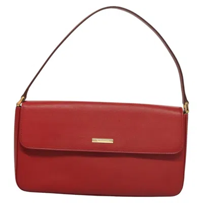 Pre-owned Burberry Red Leather Shoulder Bag ()