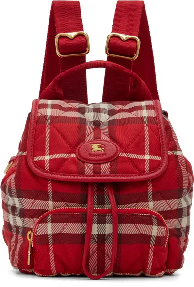 Burberry Red Mini Horseshoe Backpack​