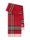 Burberry Giant Check Cashmere Scarf Accessories In Red