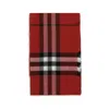 Burberry Women Wool Check Wide Scarf In Red