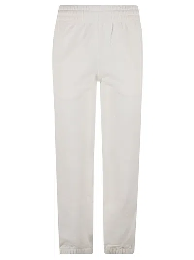Burberry Refined White Cotton Sweatpants