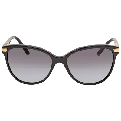 Burberry Regent Grey Gradient Cat Eye Ladies Sunglasses Be4216 30018g 57 In Black