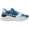 Burberry New Regis Vintage Check Sneakers In Blue