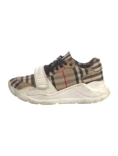 Pre-owned Burberry Regis Sneakers In Neutral
