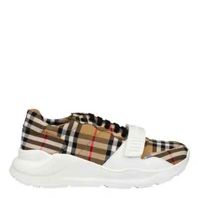 Burberry Regis Vintage Check Cotton Sneakers In Multi