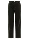 Burberry Denim Trousers With Pockets And Loops In Black