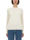 Burberry Regular Fit Cashmere Sweater In White