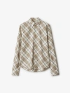 Burberry Check Cotton Overshirt In Cotton