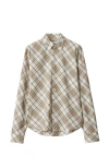 Burberry Check Cotton Overshirt In Cotton
