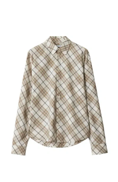 BURBERRY BURBERRY REGULAR FIT CHECK COTTON SHIRT