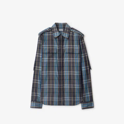 Burberry Regular Fit Check Cotton Shirt In Multi