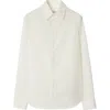 Burberry Regular Fit Cotton Formal Shirt In String