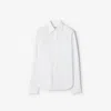 Burberry Regular Fit Cotton Poplin Formal Shirt In White