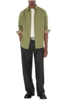 Burberry Regular Fit Cotton Poplin Shirt In Green