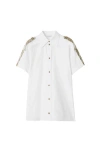 Burberry Regular Fit Cotton Shirt In Optic White