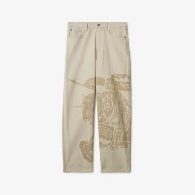 Burberry Regular Fit Ekd Jeans In Rubble