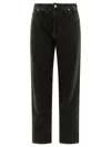 Burberry Denim Trousers With Pockets And Loops In Black