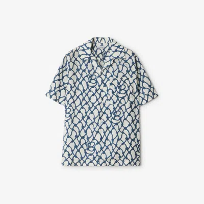 BURBERRY BURBERRY REGULAR FIT KNOT SILK SHIRT