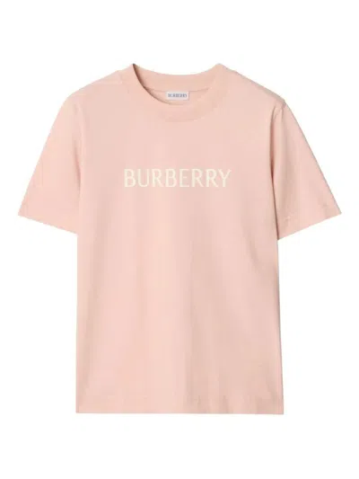 BURBERRY BURBERRY REGULAR FIT LOGO COTTON T-SHIRT CLOTHING