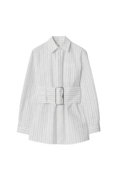 BURBERRY BURBERRY REGULAR FIT STRIPED COTTON SHIRT