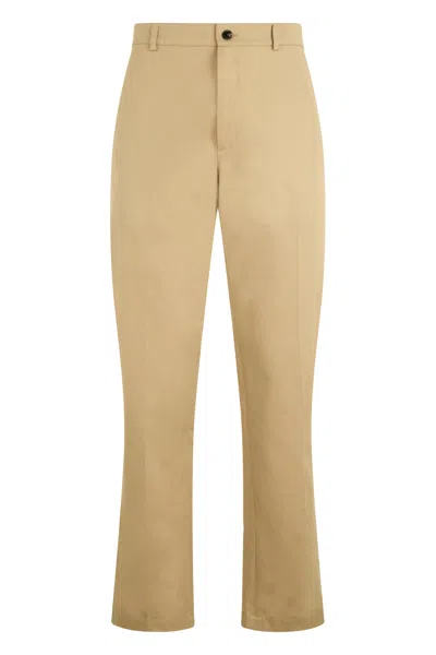 Burberry Regular Fit Trousers For Men In Nude