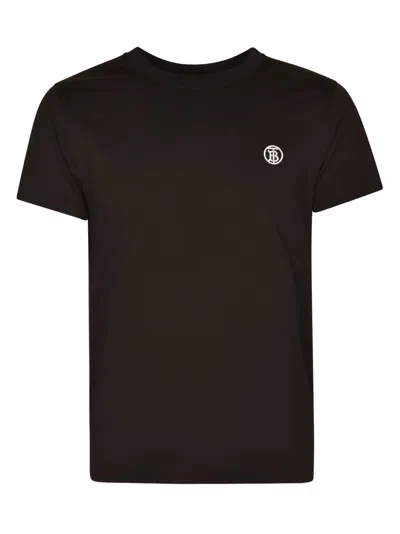 Burberry Regular Logo T-shirt In Black