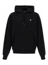 Burberry Men Black Sweatshirt With Ekd Embroidery On The Front And Logo Print On The Rear In Cotton In Black