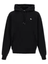 Burberry Men Black Sweatshirt With Ekd Embroidery On The Front And Logo Print On The Rear In Cotton