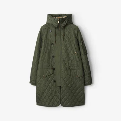 Burberry Reissued Quilted Nylon Parka In Green