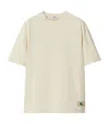 Burberry Ekd Cotton Short Sleeve T-shirt In Neutrals