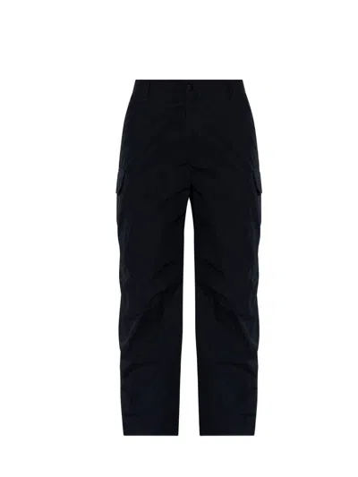 Burberry Relaxed Fit Cargo Trousers In Black