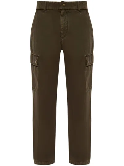 Burberry Relaxed Fit Cargo Trousers With Button Closure In C1764