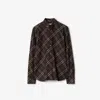 Burberry Relaxed Fit Check Cotton Flannel Shirt In Brown