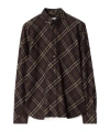 Burberry Relaxed Fit Check Cotton Flannel Shirt In Brown