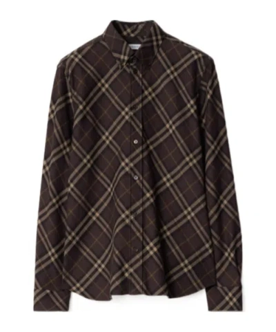 BURBERRY BURBERRY RELAXED FIT CHECK FLANNEL SHIRT