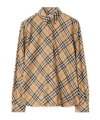 Burberry Roan Relaxed Fit Check Cotton Flannel Shirt Clothing In Brown