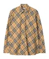 Burberry Relaxed Fit Check Cotton Flannel Shirt In Multi
