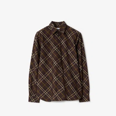 BURBERRY BURBERRY RELAXED FIT CHECK COTTON SHIRT