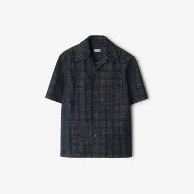 BURBERRY BURBERRY RELAXED FIT CHECK DENIM SHIRT