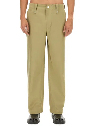 Burberry Relaxed Fit Cotton Pants In Beige