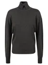 Burberry Relaxed-fit High Neck Sweater In Black