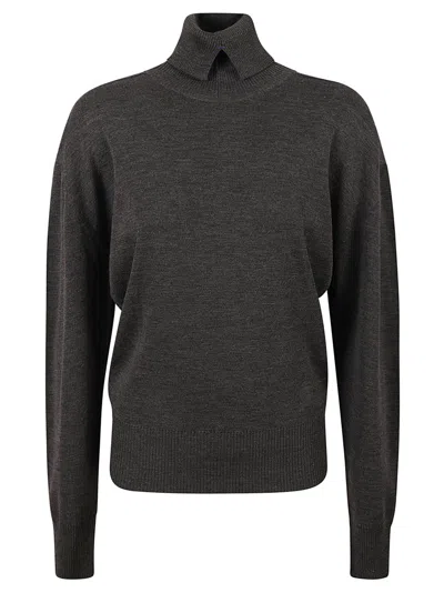 Burberry Relaxed-fit High Neck Sweater In Black