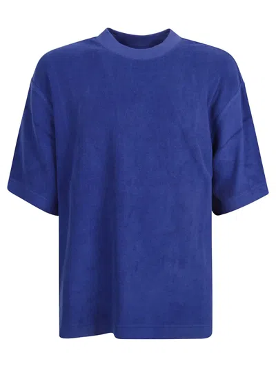 Burberry Ekd-motif Towelling T-shirt In Knight