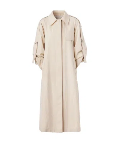 Burberry Rench Long-sleeved Windbreaker In Nude