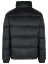 Burberry Reversible Beige Polyester 'snowdon' Down Jacket In Black