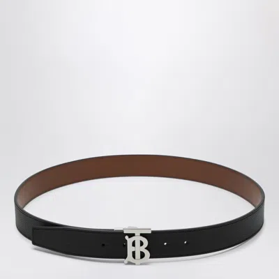 Burberry Reversible Black/brown Belt In Pink